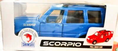 SHINSEI TOYMANIA Pull Back Scorpio Toy CAR for Kids. | with Opening Doors and Hood Opening. | Miniature Scaled Models Toy CAR.(Multicolour)