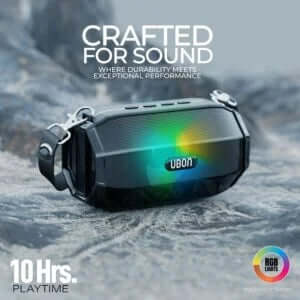 Ubon SP-43 Lightup Bluetooth Wireless Speaker with RGB Light