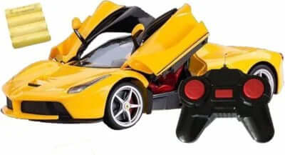 Supercar Rc Opening Doors Super Car Rechargeable Remote Controlled Battery Operated Car Toy, Multicolor