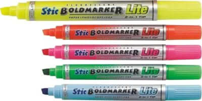 Stic Boldmarker Lite Highliter Assorted