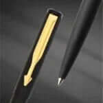 Parker Vector Matte Black gold Trim Roller Ball Pen