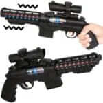 Double barrel Light and Sound Army Style Machine Gun with Vibration - Multicolour