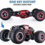 Double Sided Stunt Racing Moka 4-Wheel Drive Off Road Rock Crawler Remote Control RC Car with 2.4 GHz for Kids, Boys &amp; Adults