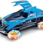 Electric Four Wheel Flying Car with Lights and Musics for Children Multi coloured