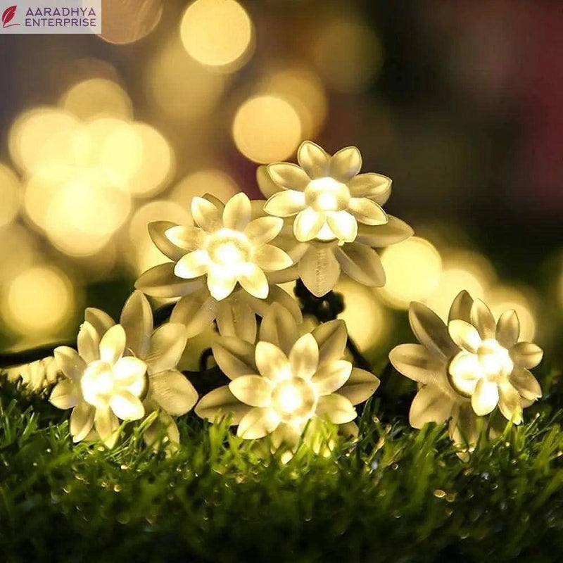 16 Led Lotus Flower Decoration Lights, 3 Meters -  Store_name 