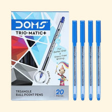 Doms Trio-Matic + Ball Point Pens (Blue,Pack of 20 x 3 Set) best ball Pen ever