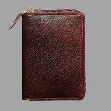 ABYS Genuine Leather Dark Brown Unisex Card Holder | 9 Card Slot | Cash Wallet