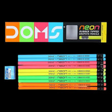 Doms Neon Rubber Tipped Pencils