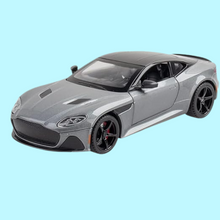 Die Cast Metal Car For Kid 1:24 Scale Model Aston Martin Alloy Diecast Openable Door Toy Car Pullback With Sound Light Toy Car For Kids Best Gifts Toys For Boys