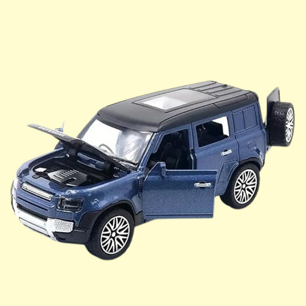 Die-Cast Defender Model Car – Doors, Hood, and Trunk Opening | Realistic Toy SUV