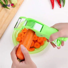 Vegetable Cutter 5 Sharp Blade with Peeler 2 in 1 – Multi-Color (Pack Of 2)