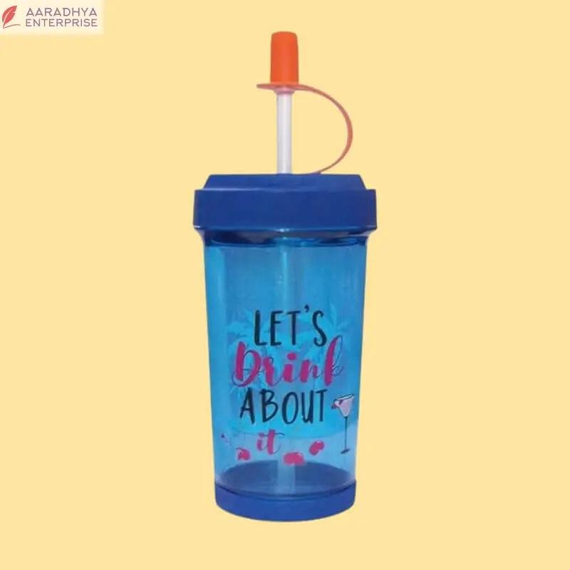 2 In 1 Smart Juice Bottle cum Sipper Transparent Glass 500ML Spill Proof Airtight Unbreakable Light Weight Container Perfect for Juices Smoothies Tea Water Cold Coffee (6 Pcs) -  Store_name 