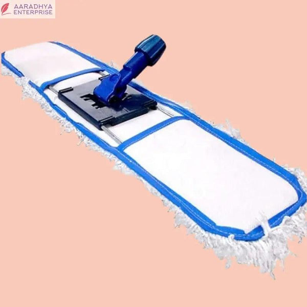 24 Inch Dry Cotton Pad Floor Cleaner Head Flat Mop for Large Surface Absorbs Dust Quickly Fast and Easy Flexible Cleaning for Home Office Restaurant Hospital 2 Ft Size (No Handle Stick) -  Store_name 