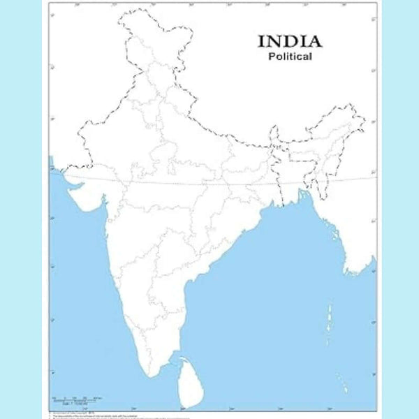 Big Outline Map Of India Political