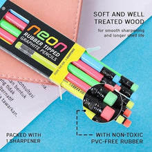 Doms Neon Rubber Tipped Pencils