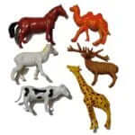 Happy Animal World (6 Pcs) - Medium Size