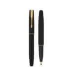 PARKER FRONTIER Matte Black gold trim roller ball pen