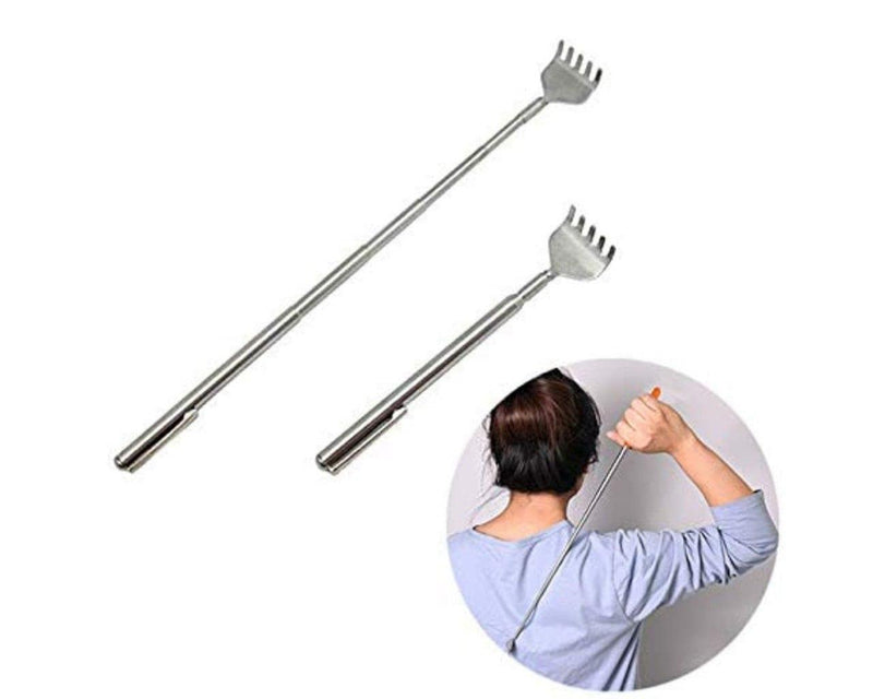 Manual Massage Scratcher Stainless Steel Extendable Telescopic Back for Body Acupressure -  Store_name 