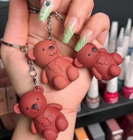 2 in 1 Keychain Bear Matte Lipstick (Pack of 2, Assorted) -  Store_name 