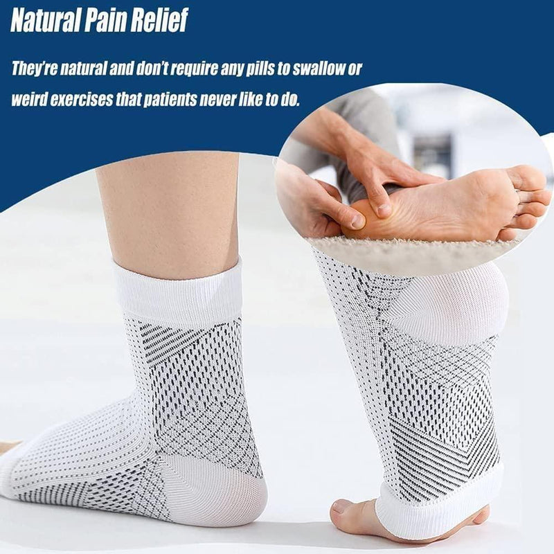 Swelling Arch Heel Socks yoga sport protect socks Pack of 2 Pair -  Store_name 