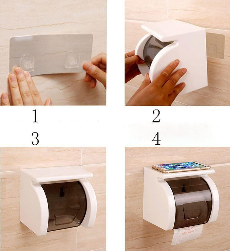 Toilet Paper Holder,Self-Adhesive roll Holder Paper -  Store_name 