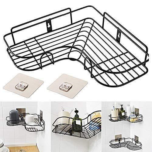 Kitchen Organiser Corner Shelf - Wall Mount Stainless Steel Storage Rack ( Pack of 1 ) -  Store_name 