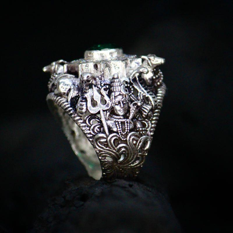 Lord Shiva Silver Ring -  Store_name 