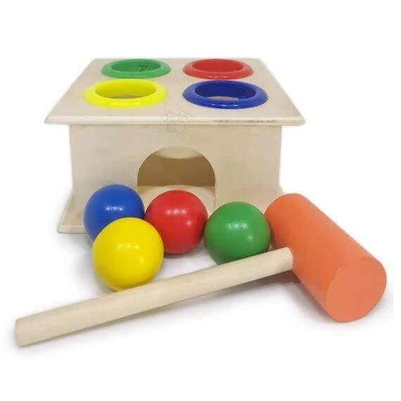 Wooden Hammer Ball Bench with Box Case Toy Set� -  Store_name 