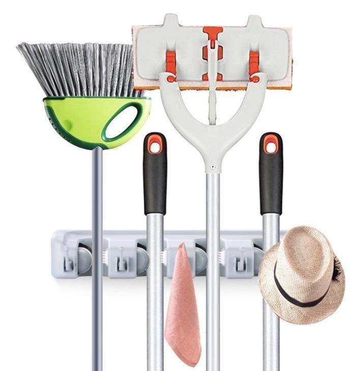 Multipurpose Wall Mounted Organizer Mop and Broom Holder -  Store_name 