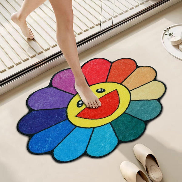 Sunflower Bathroom Rugs for Kids -  Store_name 