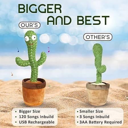 LED Musical Dancing & Mimicry Cactus Toy -  Store_name 