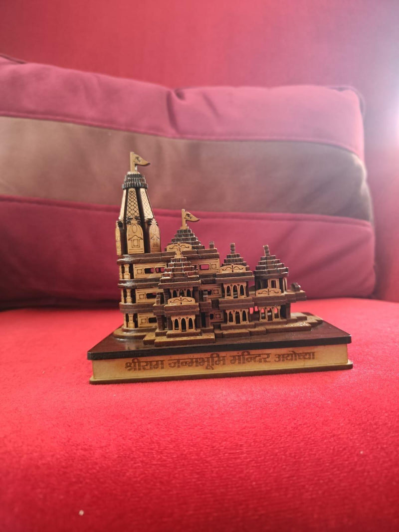 Shri Ram Mandir Ayodhya 3D Wooden Temple -  Store_name 