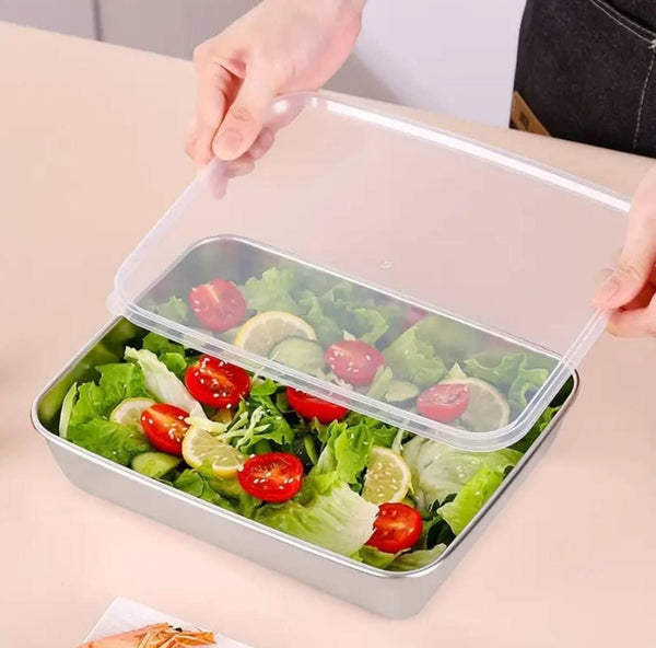 Non Stick Baking Pan Food Storage Box with Cover -  Store_name 