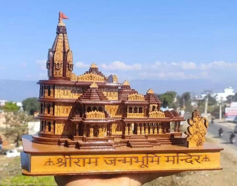 Shri Ram Mandir Ayodhya 3D Wooden Temple -  Store_name 