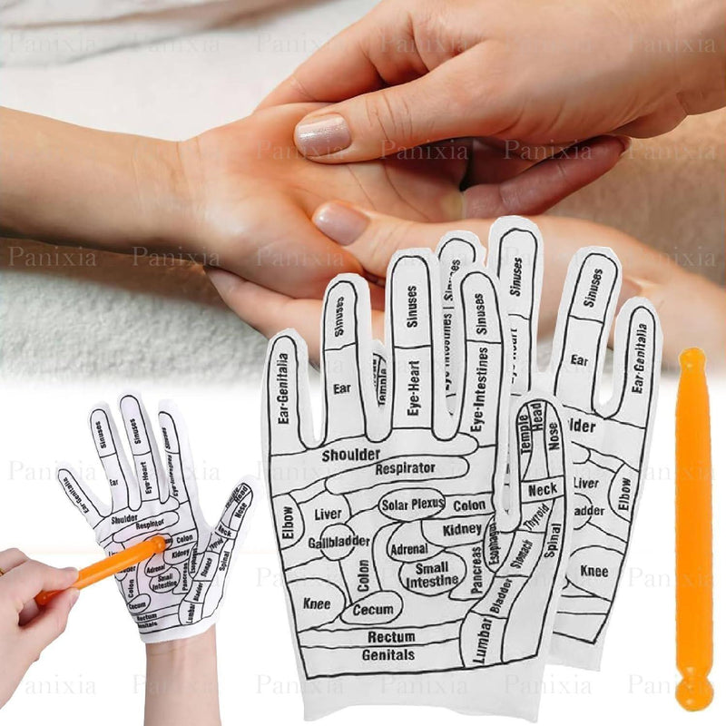 Acupressure Reflexology Hand Gloves For Women & Men -  Store_name 