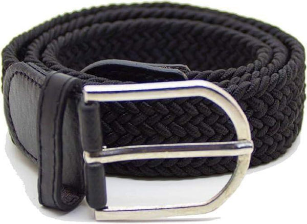 Unisex Stretchable Flexible Cotton Canvas Belt Black -  Store_name 