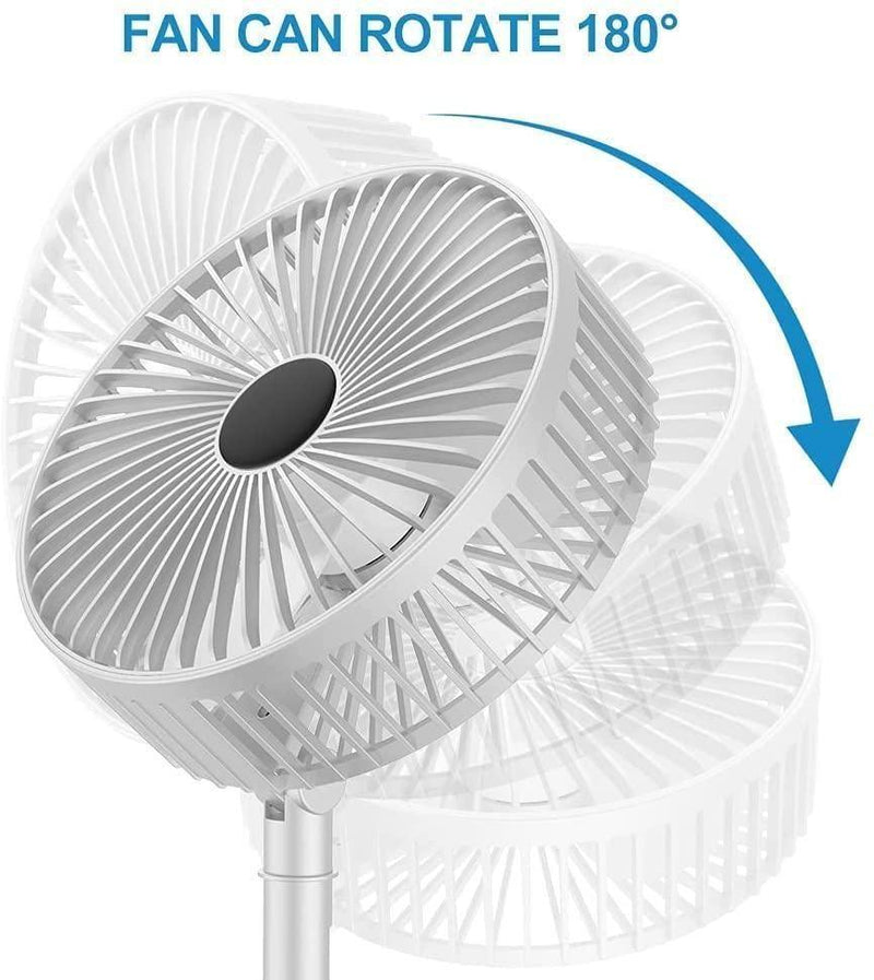 Adjustable Height Telescopic Rechargeable Standing Fan Rechargeable Pedestal Fan -  Store_name 