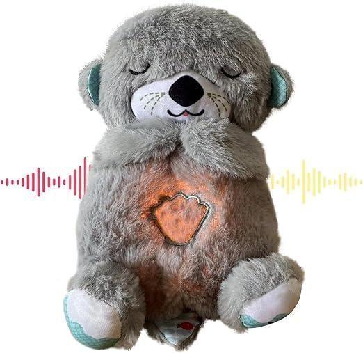 Baby Sound Machine Breathing Otter Portable Plush Baby Toy -  Store_name 