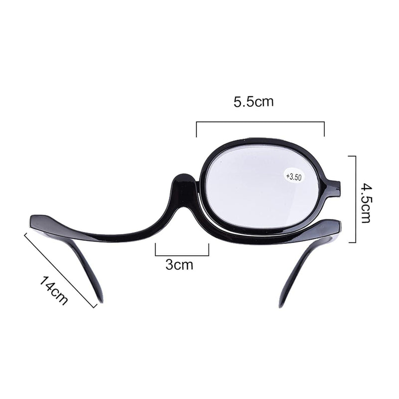 Eye makeup glasses single lens rotating glasses women -  Store_name 