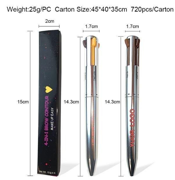 4 Colors Eyebrow Pen 4IN1 Eyebrow Pencil -  Store_name 