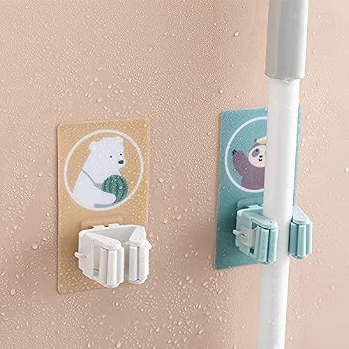 Mop Broom Holder-Wall Mounted Cartoon Mop, Broom Holders(Pack of 2) -  Store_name 