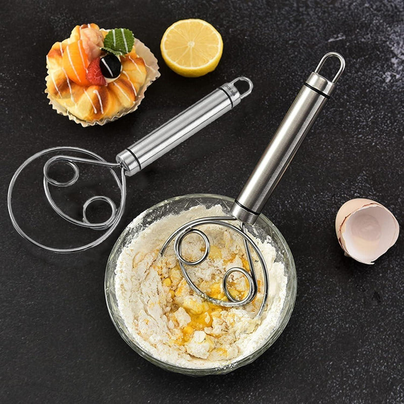 Dishwasher Safe Danish Dough Whisk, Stainless Steel Bread Whisk, Bread Mixer Making Tools -  Store_name 