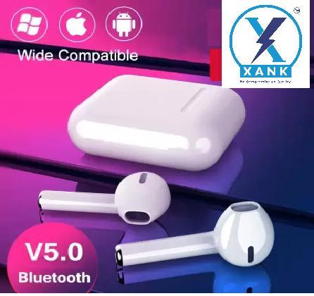 XANK TWS i12 Bluetooth Earphone with Portable Charging Case (White, True Wireless) -  Store_name 