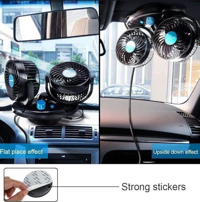 Car Air Circulation Fan 360� Rotatable Auto Car Cooling Fan -  Store_name 