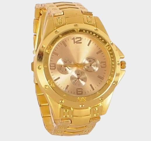 Men's Golden Stainless Steel Watches -  Store_name 