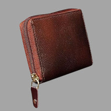 ABYS Genuine Leather Dark Brown Unisex Card Holder | 9 Card Slot | Cash Wallet