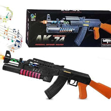 Assault Rifle Toy Gun - Electric Gun Toy with Flash Light and Sound, B/O Toy Gun for Kids with Music, Lights and Laser Light for Kids, Light and Sound Gun Toy for 3+ Years Old Kids