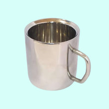 Big Coffee Mug Double Wall Insulated Stainless Steel Durable Tea Cups 150ML Hot Steel Glass for Milk Tea Coffee Silver Shining Mirror Finish Home Office Travel