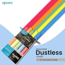 Apsara Coloured Chalk Assorted Dustless