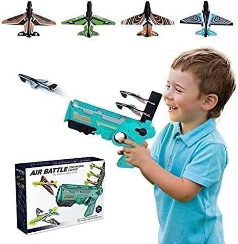 Airplane Launcher Toy Gun with Foam Glider -  Store_name 